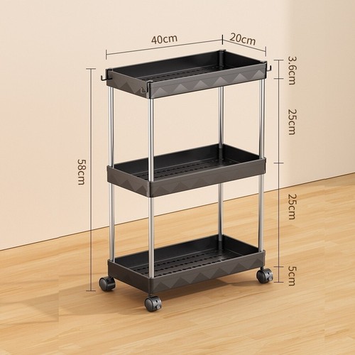 Slim tier rack trolley - rack, on