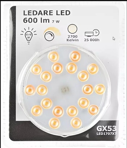 Ikea ledare led bulb gx53 - ikea,