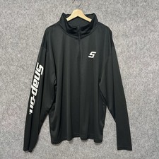 Snap-on Black Quarter Zip Pullover XXL Mechanic Workwear Logo