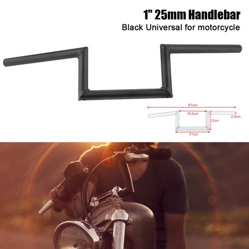 Black motorcycle 25mm inch - black,