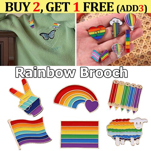 Rainbow pride pin badge lgbtq - rainbow,