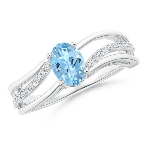 Angara solitaire oval - 0.73,
