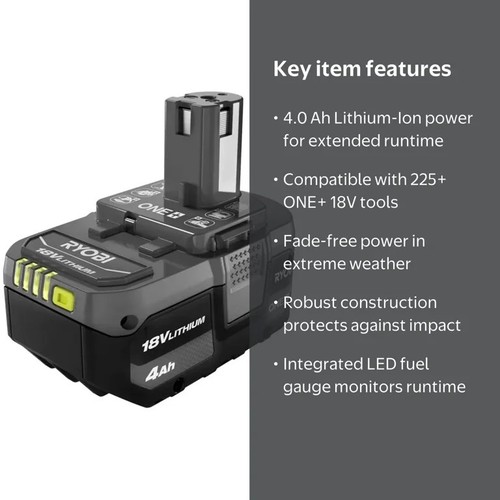 Ryobi 18v one ah lithium - ryobi, one+