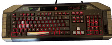 Saitek Mad Catz V7 Cyborg Illuminating Retro Style Gaming Keyboard - RGB