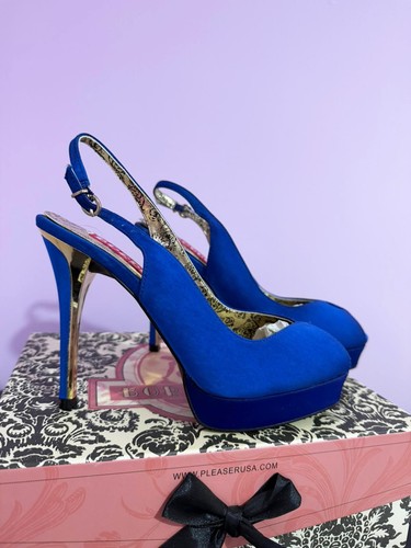 Pleaser blue burlesque heelss - burlesque,