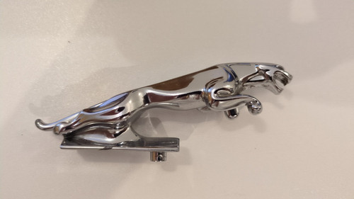 Vintage chrome jaguar car - vintage,