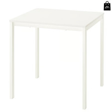 IKEA VIHALS Premium White Square Dining Table 74x74cm Modern Compact Design