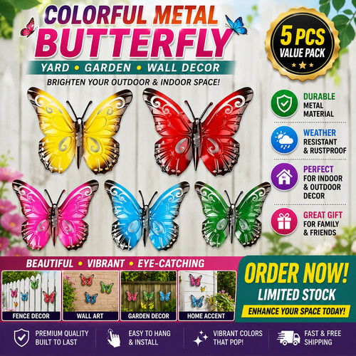 5pcs butterfly sculpture home - sculpture,