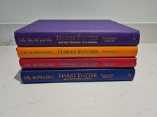 4 X Harry Potter Illustrated Hardback Book Collection Set Jim Kay Vgc Rare