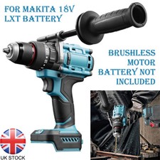 Cordless Brushless Impact Hammer Drill Screwdriver 13MM For Makita 18V Battery