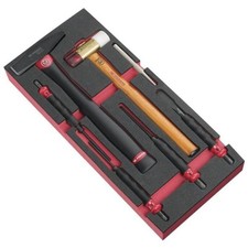 Facom MODM.MI5 7 Piece Impact Striking Tool Set Supplied in Foam Module Tray