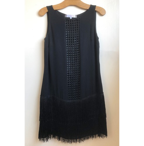 Principles black fringed - fringed, short