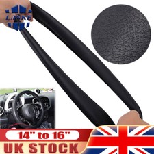14" - 16" Car Steering Wheel Cover Anti-slip Silicone Leather Texture Universal