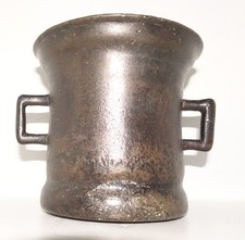 Early Chinese bronze mortar.