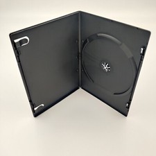 Black Slim line 7mm Single DVD CD Case With Sleeve Slim x 1