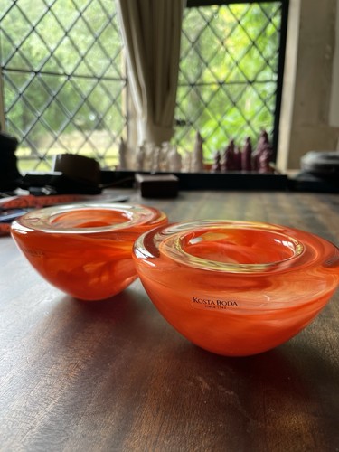 Pair vintage kosta boda - of,