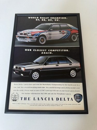 Framed original 1990 lancia - original,