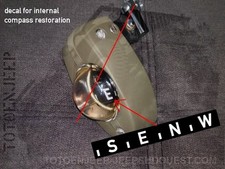 DECAL CARDINALS COMPASS HULL