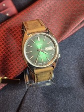 Seiko DX 6309-6020, Automatic Green Sunburst Dial, Vintage Japan, 21 Jewels