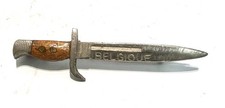 WW1 BELGIQUE Miniature Bayonet Brooch Pin Badge, J71