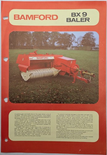 Original bamford baler - bx, 9