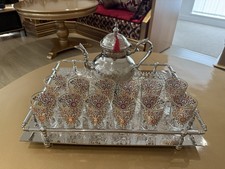 A Set Of 12 Moroccan Tea Glasses