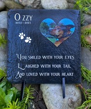 Personalised slate pet memorial plaque