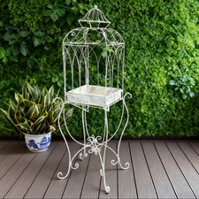 Iron Bird Cage Plant Stand