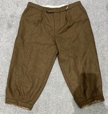 Men’s Purdey Single Pleat Lined Tweed Breeks - Size 42 - Brown - Rare - New