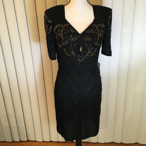 Black silk cocktail - black,,