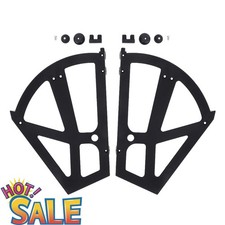 Hollow Plastic Shoe Rack Hinges for Two-Layer Shoe Cabinet Black Home Storage