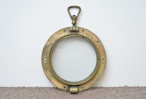 Antique porthole old brass