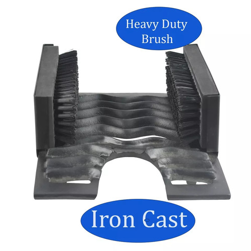 Cast iron boot scraper with - cast,