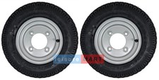 2 x 350 x 8 3.50 x 8 inch Trailer Wheels and 4 Ply Tyres with 115mm PCD Erde 102