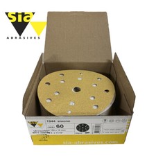 Sia Abrasives 1944 Siaone 150mm 6" Sanding Discs 15-Hole Hook n Loop 50pcs