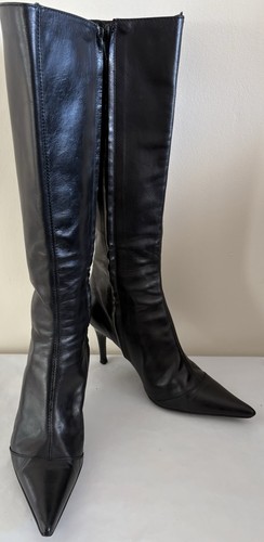 Kurt geiger black leather - black,