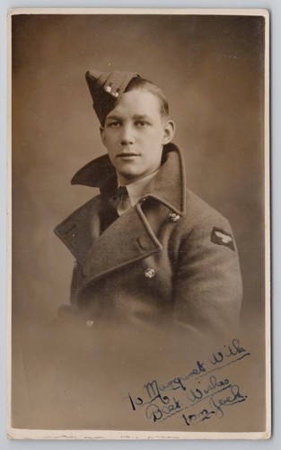 Postcard vintage militaria raf - postcard,