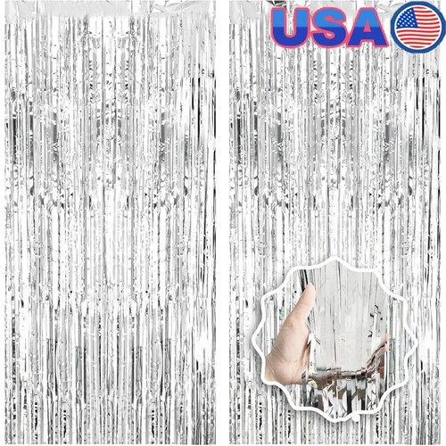 Pack silver tinsel foil - 2,