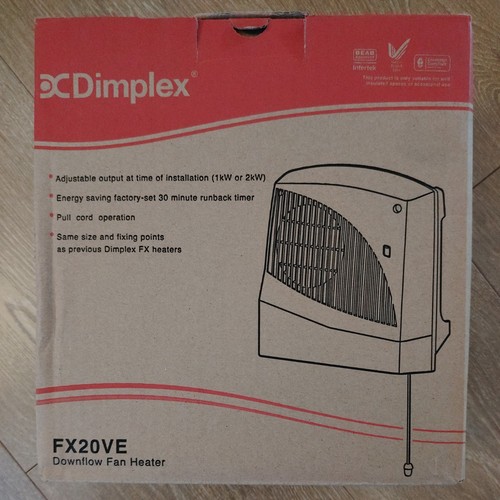 Dimplex 2kw bathroom downflow - dimplex,