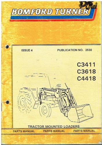 Bomford turner c3411 c3618 - turner,