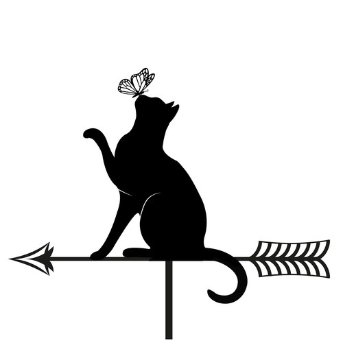 High black metal cat - high,
