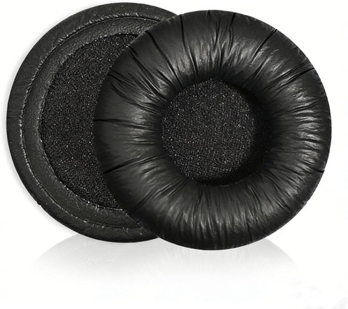 Black leather ear pads for - black,