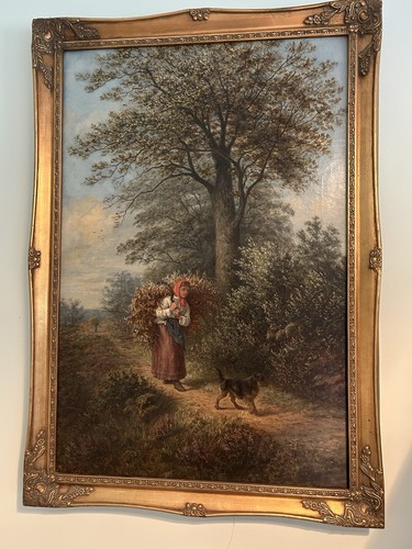 Antique oil painting - antique,