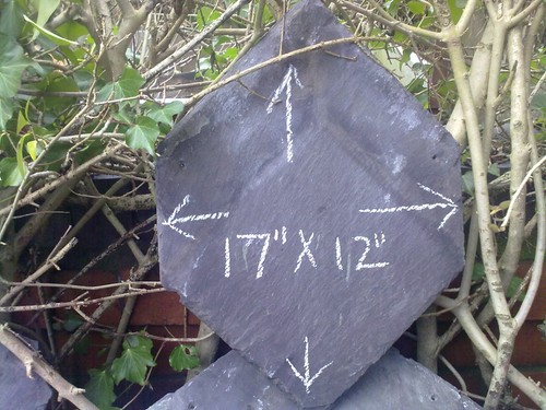 Roof slates - roof, blue)