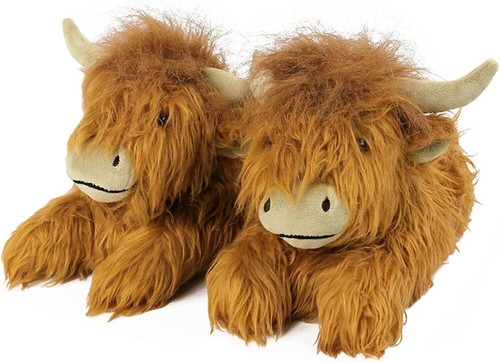 Highland cattle slippers - highland,