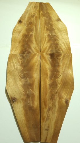 Flame mahogany veneer - mahogany,