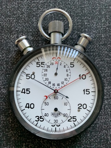 Vintage heuer 58mm rattrapante - vintage,