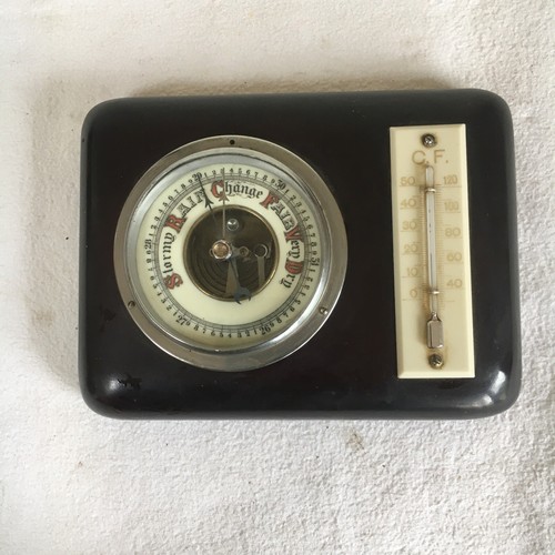 Vintage art deco barometer - barometer,