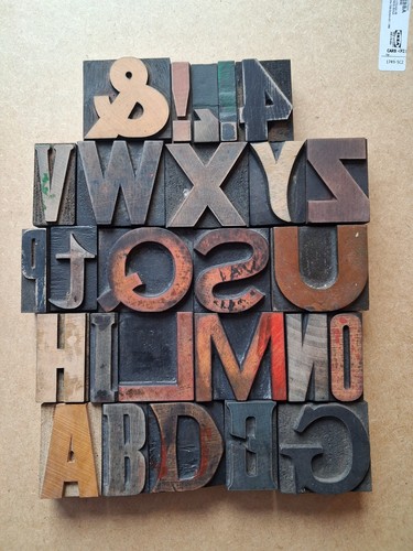 Vintage wooden letterpress - vintage,