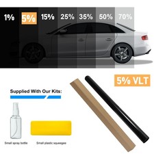 NEW CAR WINDOW TINT AUTO TINTING FILM LIMO BLACK DARK MEDIUM LIGHT ULTRA LIGHT